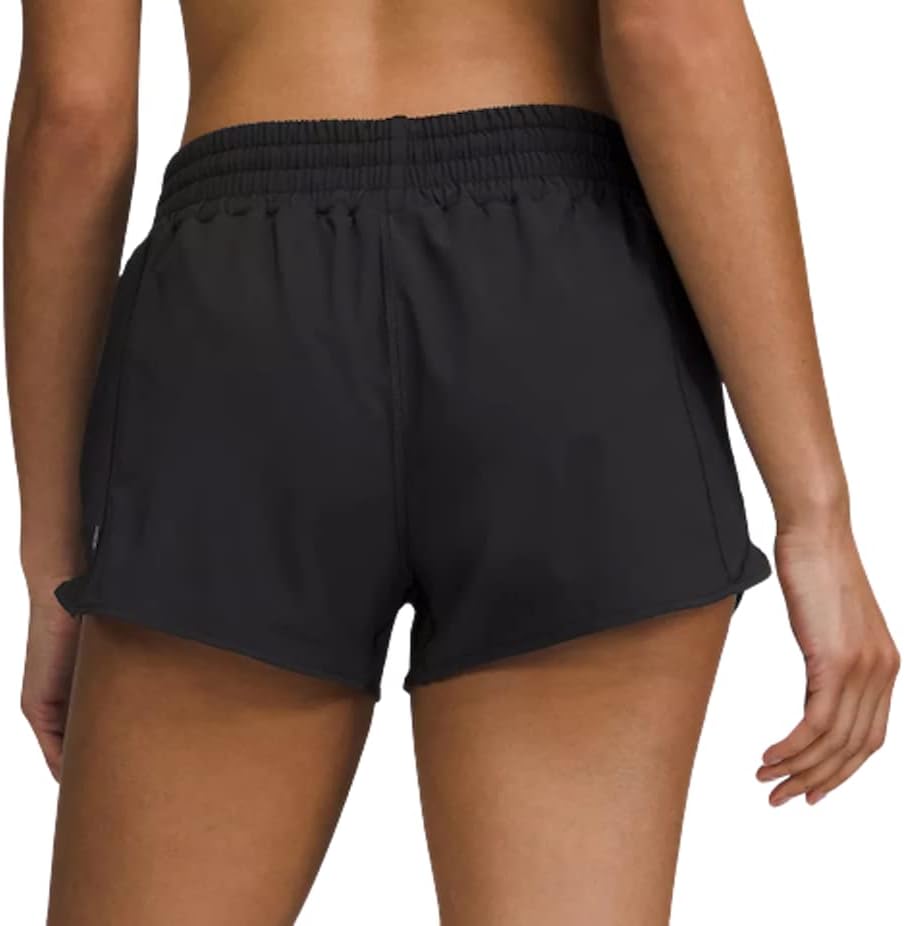Lululemon Athletica Hotty Hot High-Rise Short 2.5in (Black, Size 0, Numeric-0)