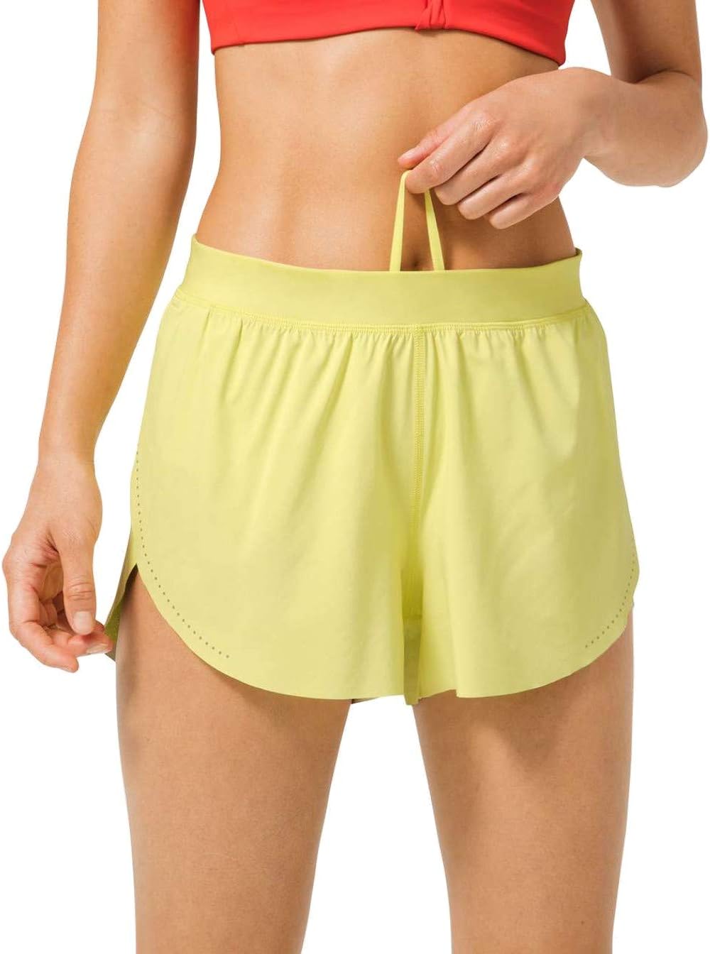 lululemon Find Your Pace Short 3" *Lined (Lemon Vibe, 12)